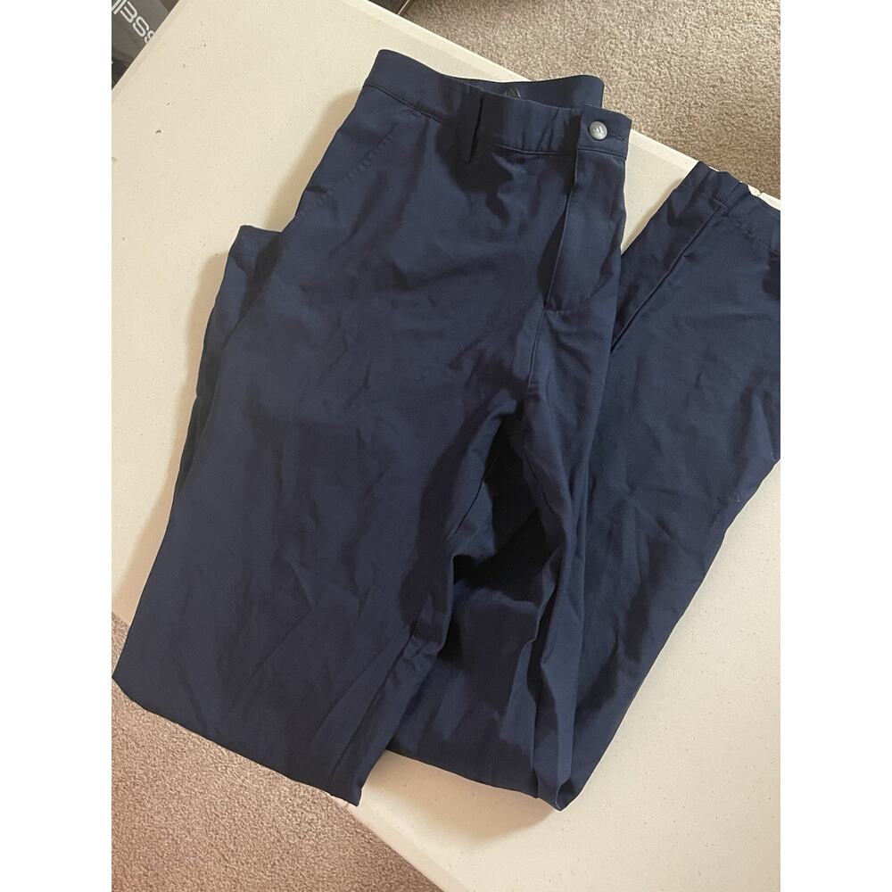 Adidas Golf Pants Men's Size 34x34 Navy Blue Performance Stretch Preppy